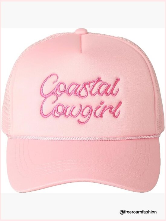 Retro Foam Mesh Trucker Hat Trendy Design Summer Baseball Cap for Women main image 4